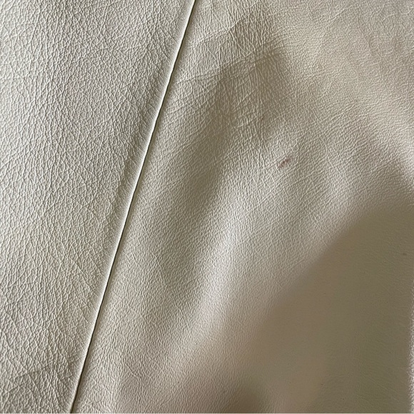 Inc International women’s Lemon green genuine leather Jacket size 8 P - Picture 6 of 6